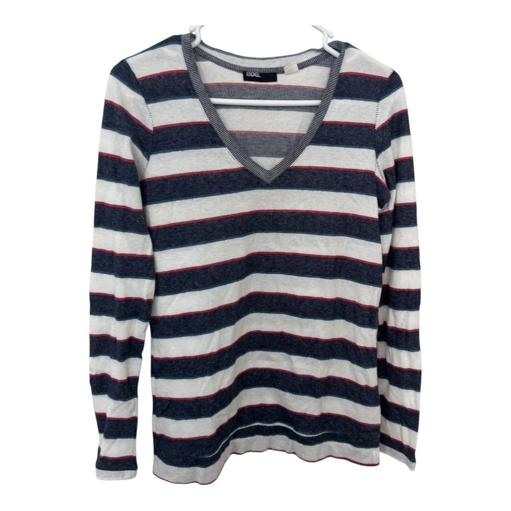 3/$15 BDG x Urban outfitters Striped V-Neck cotton blend long sleeve Sweater M
